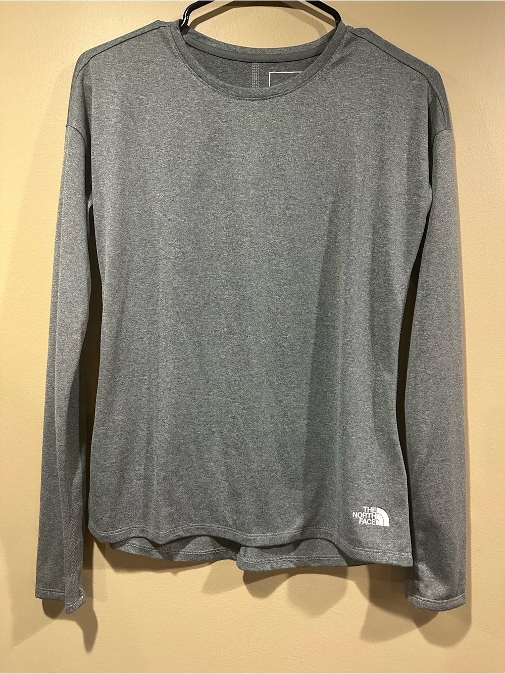 The North Face Women’s Long-Sleeve Crew in Gray